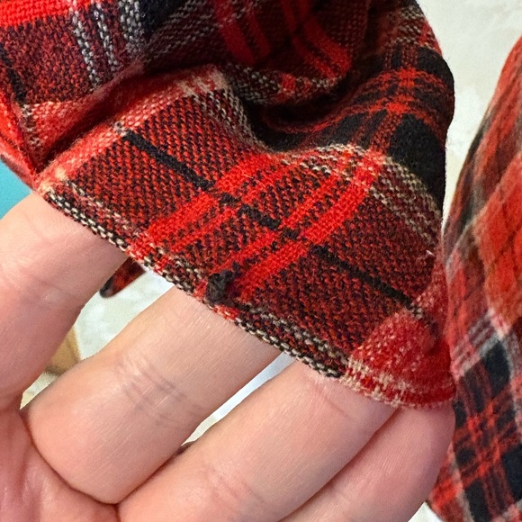 Plaid Red and Black Shirt - Picture 6 of 10